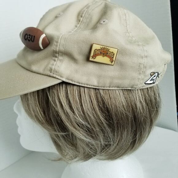 AHEAD Extreme Fit OSU Ball Cap Embellished With Pins Attached, Lightly Worn - Picture 4 of 11